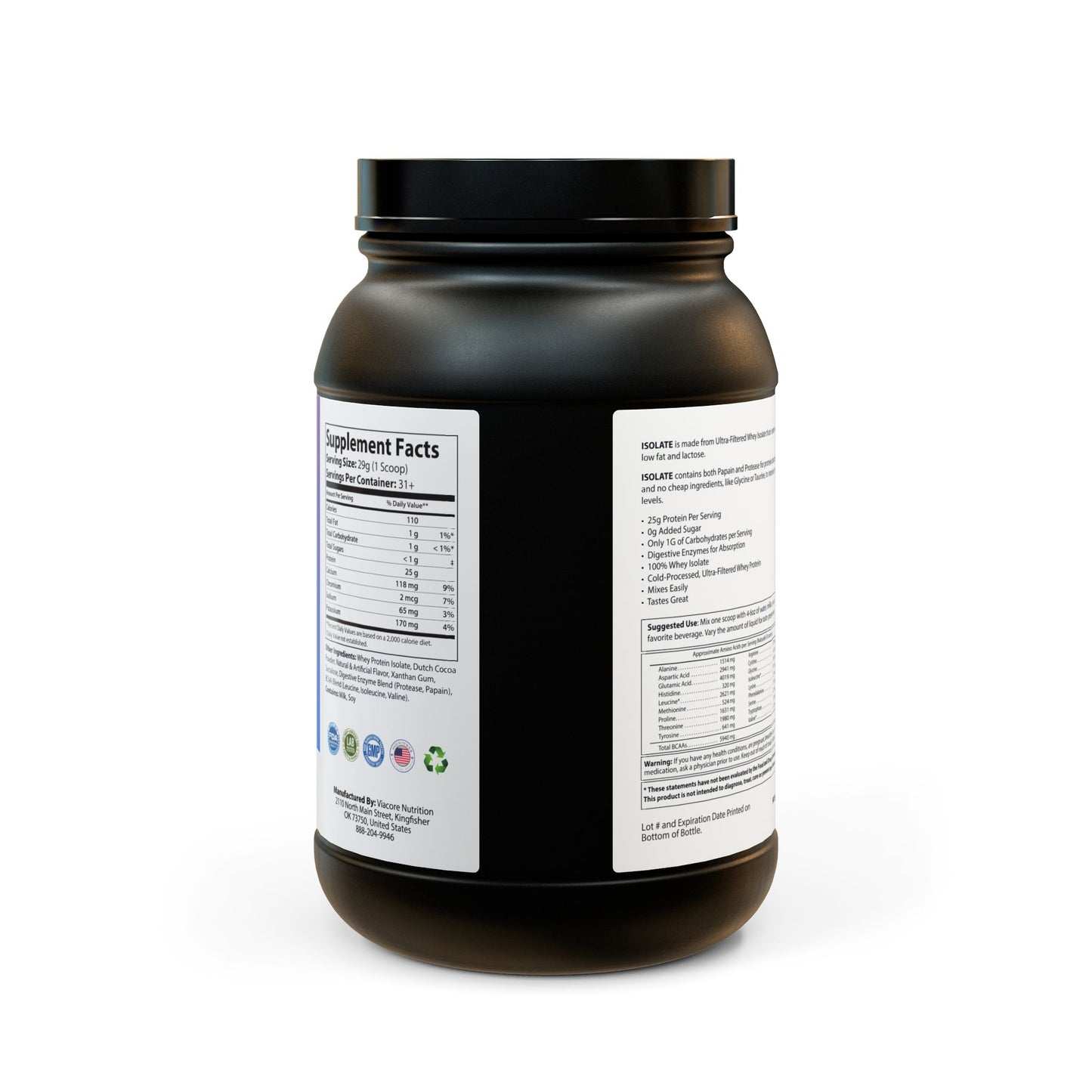 Whey Isolate Protein Supplement